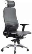 Офисное кресло Samurai K-3.04, черная кожа 
