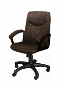 Кресло офисное Фортуна 5 (061) коричневый кожзам, пятилучье пластик, Аленсио 