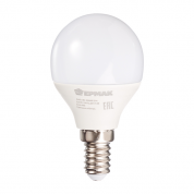 Лампа светодиодная Ермак G45, 5 Вт, E14, 400 Лм, 3000К, теплый свет купить