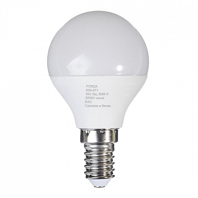 Лампа светодиодная Forza G45 7W, E14, 560lm 2700К купить