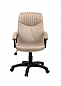 Кресло офисное Фортуна 5 (061) бежевый кожзам, (пластик пятилучье) Аленсио