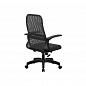 Кресло офисное CP-8PL МЕТТА темно-серая спинка, т-серое сидение, пластик пятилучье
