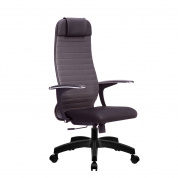 Кресло офисное BP МЕТТА темно-серое / черный, комплект 22, пятилучье пластик  