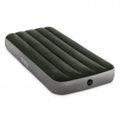 INTEX Кровать надувная Downy Bed, (Fiber-Tech), Встроенный ножной насос, 76X191X25СМ, ПВХ, 64760 купить