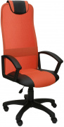 Кресло компьютерное Элегант L4 оранжевая сетка, пиастра, Аленсио 