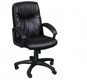 Кресло офисное Фортуна 5(061) черный кожзам, Аленсио 