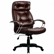 Кресло офисное для руководителя LK-14 Pl коричневое(уценка) 