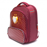 Рюкзак школьный жесткий "Сенсэйшн.Сердце" 38x30x20см, 3 отд., 1 карман, полиэстер