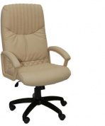 Кресло для руководителя Фортуна 5(8) бежевый кожзам, Аленсио 