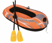 Лодка надувная Kondor 1000 с веслами, ПВХ 155х97см 61078 купить