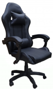 Игровое компьютерное кресло, черный, пластиковое основание