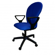 Кресло компьютерное Престиж-Варна черно-синяя материя, Аленсио 