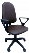 Компьютерное кресло игровое Премьер 1, коричневый кож.зам. 