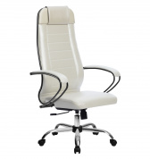 Кресло офисное Комплект 28 (MPES) белый, хром до 120 кг 