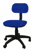 Компьютерное кресло Лига, черно-синяя ткань 
