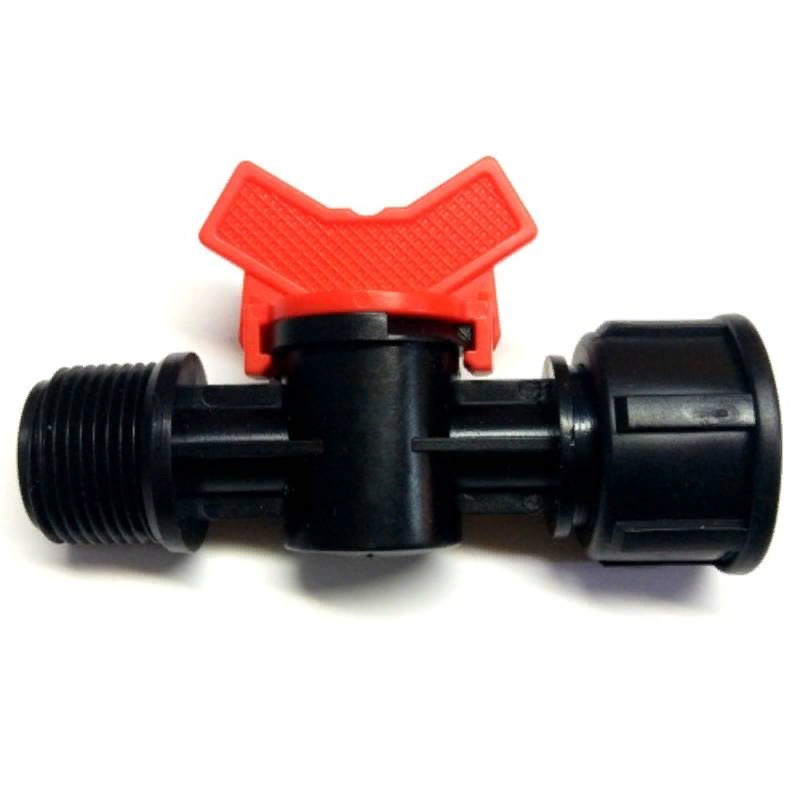 Купить Кран пластик 3\\4 штуцер - 3\\4 гайка для кап. полива недорого в ...