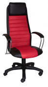 Кресло компьютерное Элегия L2 красное "СОТЫ", пиастра, пластик 