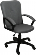 Компьютерное кресло игровое Премьер-5, серая ткань 