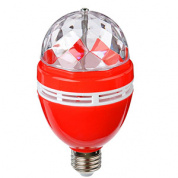 Лампочка-проектор красная, вращение 360 градусов, E27, 3W, пластик, 15 см, 935-037 купить