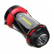 Фонарь светильник портативный туристический, 1 LED, 3 COB, 800мАч, ЧИНГИСХАН USB, 15х8.5х8.5см, 6 режимов, пластик