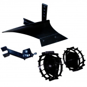 Комплект навесного оборудования для мотоблока HITACHI МКМ-3 (плуг, грунтозацепы, сцепка) купить