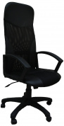 Кресло компьютерное Элегант L6 чёрная сетка, мех.качения, Аленсио 