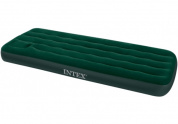 Надувная кровать (матрас) Intex Downy Bed, 99х191х22см, с встроенным насосом, зеленый, 66927 купить