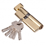 Сердцевина замка 90мм  ключ-завертка перф. ключ золото купить