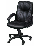 Кресло офисное Фортуна 5(061) черный кожзам, Аленсио 