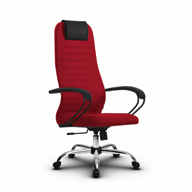 Кресло компьютерное SU-BP-10 Ch красное, хром