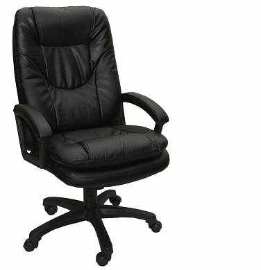 Кресло руководителя Фортуна 5 (50) черный кожзам, Аленсио