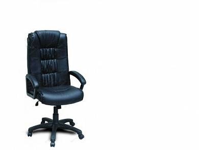 Кресло офисное руководителя Фортуна 5(3) черный кожзам, Аленсио