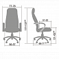 Кресло для руководителя LK-11 Pl бежевая кожа пластик пятилучие, Метта
