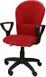 Кресло офисное Престиж-Варна, красная материя