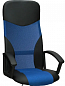 Кресло компьютерное Элегант L6 синяя сетка, мех.качения, Аленсио