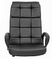Кресло для офиса Фортуна 5(11) черный кожзам, Аленсио