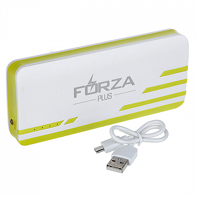 Аккумулятор мобильный Forza, 8000 мАч, 3 USB, фонарик