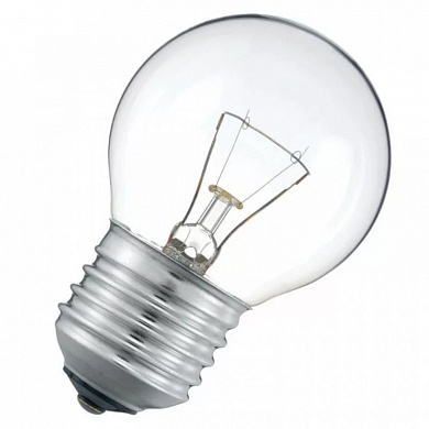 Электрические лампы 40Вт шар прозрачный, патрон Е27 купить