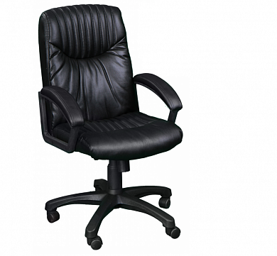 Кресло офисное Фортуна 5(061) черный кожзам, Аленсио