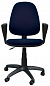 Компьютерное кресло Престиж Поло, черно-синяя ткань