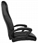 Кресло Фортуна-5(70) черный кожзам, пятилучье пластик, Аленсио