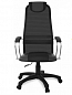 Кресло руководителя офисное Элегия L1 черная сетка, пиастра, пятилучье пластик