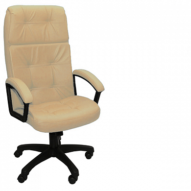 Кресло офисное руководителя Фортуна 5(12) бежевый кожзам, Аленсио