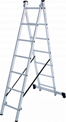 Лестница двухсекционная Новая высота  2x7 ступеней купить недорого
