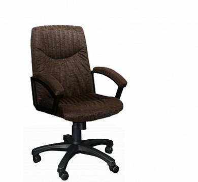 Кресло офисное Фортуна 5 (061) коричневый кожзам, пятилучье пластик, Аленсио